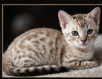 Snow Sepia Bengal kitten